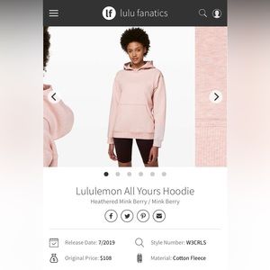 Lululemon All Yours Hoodie size M
